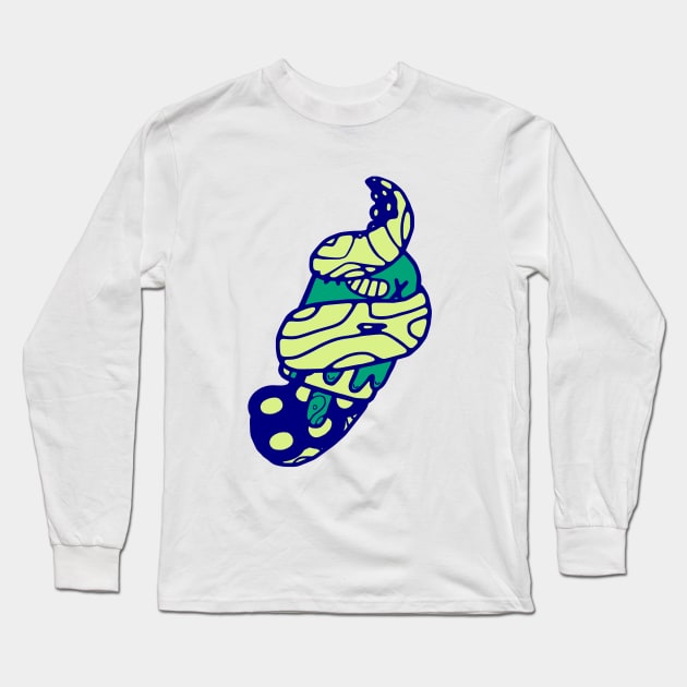 POP GRAB IN BLUE AND GREEN! Long Sleeve T-Shirt by darendeleche